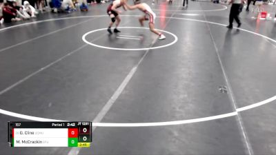 157 lbs Cons. Round 3 - Owen Cline, Colorado Mesa University vs Magnus McCrackin, Simon Fraser (B.C.)