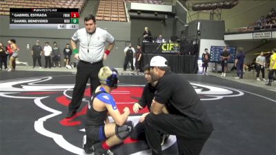 134 lbs Consolation - Gabriel Estrada, Frontier vs Daniel Benevides, Highland HS