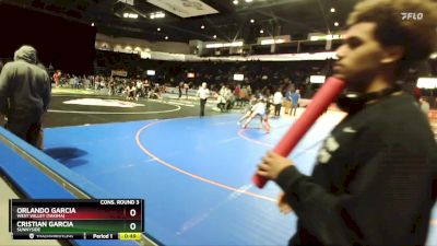 144 lbs Cons. Round 3 - Orlando Garcia, West Valley (Yakima) vs Cristian Garcia, Sunnyside