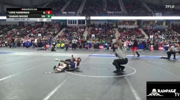 67 lbs Quarterfinal - Damani Moore, Team Of Hard Knox vs Luke Harshman, Chase County