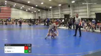 60 lbs Prelims - Matthew Waters, RWA ES White vs Cooper Saine, Guerrila Wrestling Academy