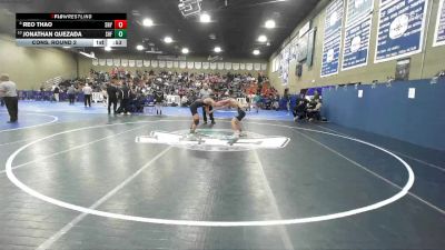 113 lbs Cons. Round 2 - Jonathan Quezada, Shafter vs Reo Thao, Sunnyside