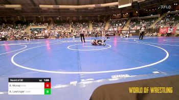 100 lbs Round Of 32 - Brody Mcnac, Bristow Youth Wrestling vs Anson Lastinger, Cardinal Wrestling Club