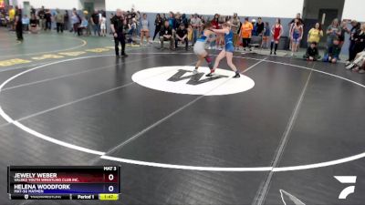 119 lbs Final - Jewely Weber, Valdez Youth Wrestling Club Inc. vs Helena Woodfork, Mat-Su Matmen