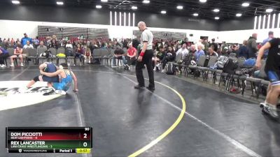 90 lbs Round 2 (8 Team) - Dom Picciotti, Heat Lightning vs Rex Lancaster, LAW/Crass Wrestling(WI)