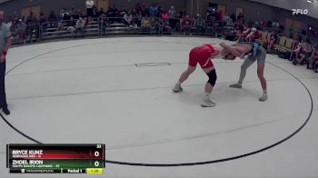 160 lbs Round 2 (8 Team) - Zhoel Irion, South Dakota Lightning vs Bryce Kunz, Nebraska Red