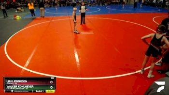 115 lbs Semis (4 Team) - Aaren Kulas, Caledonia/Houston vs Cooper Tappe, Staples