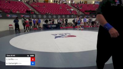 72 kg Cons 32 #2 - Cedric Griffin, Pembroke RTC vs Aiden Cartwright, Dubuque Wrestling Club