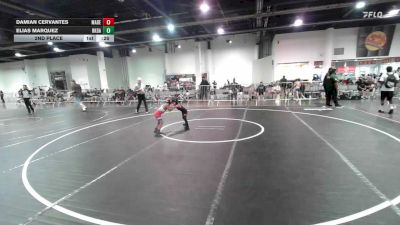 46 lbs 2nd Place - Damian Cervantes, Madera WC vs Elias Marquez, Rkda