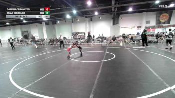 46 lbs 2nd Place - Damian Cervantes, Madera WC vs Elias Marquez, Rkda