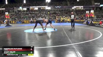 197 lbs Cons. Round 3 - Marvelous Rutledge, Lander vs Wyatt Miller, Grand Valley St.