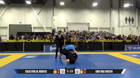 Emily Mae Wooten vs Chloe Sybil M. Roberts 2025 World IBJJF Jiu-Jitsu No-Gi Championship