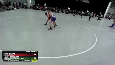 175 lbs Cons. Round 3 - Loki Bigras, Combat School vs John Bramlett, Christian Brothers High School Wrestling