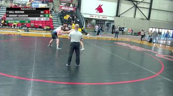 285 lbs Quarterfinal - Jeremy Gagnon, McKendree vs Will Restine, Carl Albert