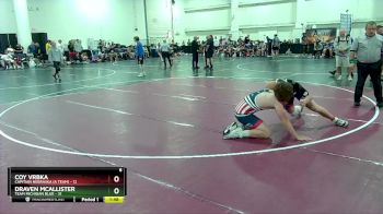 190 lbs Round 2 (8 Team) - Draven McAllister, Team Michigan Blue vs Coy Vrbka, Capitian Nebraska (A Team)