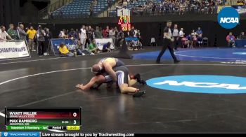 197 lbs Cons. Round 3 - Max Ramberg, Augustana (SD) vs Wyatt Miller, Grand Valley State