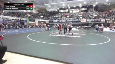 170 lbs Quarterfinal - Harlie Owings, Eureka Hs vs Lexi Taylor, Cottonwood Falls-Chase County Hs