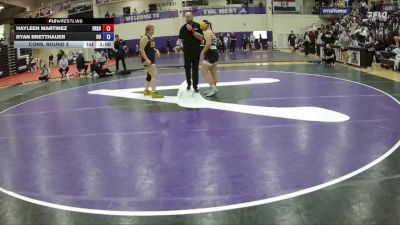 180 lbs Cons. Round 2 - Hayleen Martinez, Fort Hays State vs Ryan Bretthauer, Ottawa University