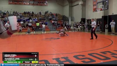 133 lbs Semifinal - Aidan O`Dell, Cowley College vs Thaddeus Long, Carl Albert State