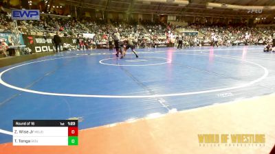 110 lbs Round Of 16 - Zachery Wise Jr, Mojo Grappling Academy vs Tuff Tonga, Siouxland Wrestling Academy