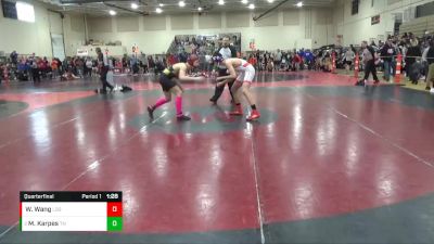 150 lbs Quarterfinal - Michael Karpes, Team Nazar vs Warren Wang, Legends Of Gold