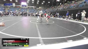 92 lbs Cons. Round 3 - Makel Page, Junction City Wrestling Club vs Elisha Barnett, Mac Wrestling Club