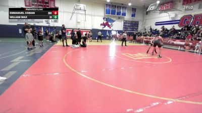 132 lbs Round 3 - William Max, Savage House vs Emmanuel Cobian, Silverback Wrestling Club