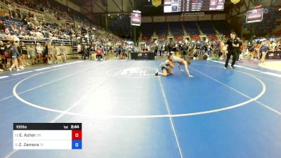 100 lbs Rnd Of 32 - Eily Asher, OR vs Zurri Zamora, TX