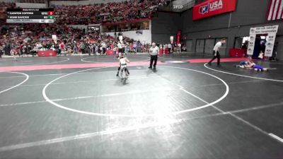63 lbs Cons. Round 2 - Cashton Coffeen, West De Pere Wrestling Club vs Adam Savickis, Mosinee