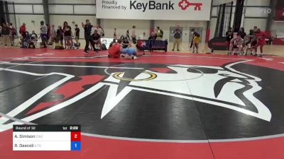 87 kg Round Of 32 - Ashton Simison, Cincinnati RTC vs Rocco Dascoli, O Town Wrestling Club