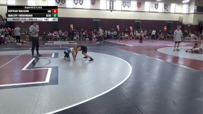 PW-13 lbs Cons. Round 1 - Kipton Wilson, Indee Mat Club vs Macoy Heishman, Big Game Wrestling Club