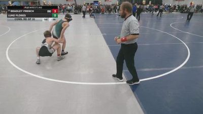 106 lbs Cons. Rd Of 32 - Luke Flores vs Bradley French, Heatwave Wrestling Club