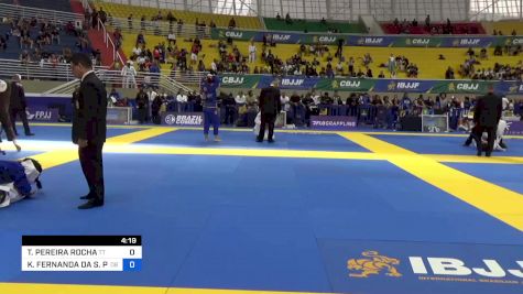 TAMIRES PEREIRA ROCHA vs KAREN FERNANDA DA S. PEDROSO 2023 Brasileiro Jiu-Jitsu IBJJF