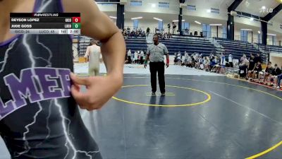 106 lbs 4th Wrestleback (16 Team) - Jude Goss, Lumpkin Co. vs Deyson Lopez, Gilmer County