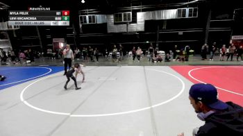46 lbs 5th Place - Myla Felix, Rby Wc vs Levi Escarcega, Manu WC