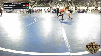 73 lbs 5th Place - Violet Mayfield, Madill Takedown vs Riley Morin, Fitness Fight Factory Wrestling Club