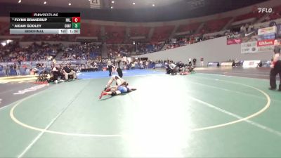 5A Boys 144 lbs Semifinal - Aidan Godley, Crater Boys vs Flynn Brandrup, Hillsboro Boys