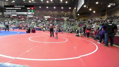 58 lbs Round 1 - Bettie Dann, Cyclone Youth Wrestling vs Magnolia Benton, Honey Badger Wrestling Club