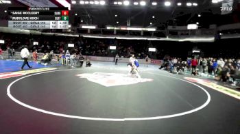 Girls 140 lbs Quarterfinal - Saige McCleery, Sumner (Girls) vs Rubylove Koch, Curtis (Girls)