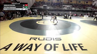 106 lbs Consi Of 16 #1 - Zebulon Bolden, Saint Frances Academy vs Peyton Friedman, Bishop O'Connell High School