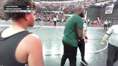 105 lbs Cons. Round 4 - Griffin Sossaman, Waterford Youth Wrestling Club vs Lane Kersting, Black River Youth Wrestling