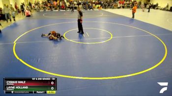 50 lbs Semifinal - Layne Holland, MAHACA vs Cygnus Walz, Staples