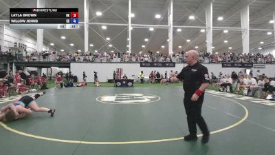135 lbs Layla Brown, Oklahoma vs Willow Johns, Kansas