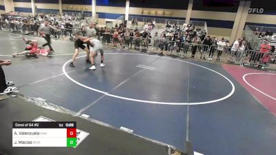 126 lbs Consi Of 64 #2 - Adriel Valenzuela, Kings WC vs Jayden Macias, Reverence Grappling