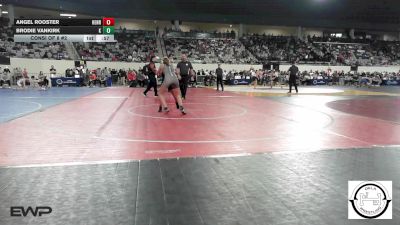 100 lbs Consi Of 8 #2 - Angel Rooster, Henryetta JH vs Brodie VanKirk, MARLOW OUTLAWS JH