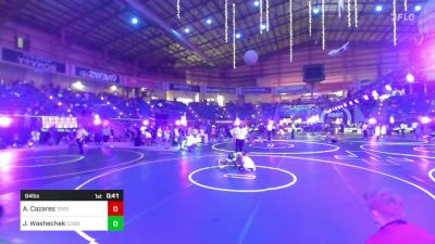 94 lbs Consi Of 4 - Allison Cazares, Toss Em Up Wr Ac vs Jamii Washechek, Cobbler Kids Wrestling