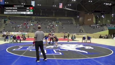 120 lbs 3rd Place Match - Aaliyah Davis, Lafayette vs Aubrey White, Boyle County