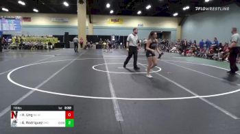116 lbs 3rd Place - Hannah Ung, Northeastern (W) vs Aleyda Rodriguez, Grays Harbor (W)