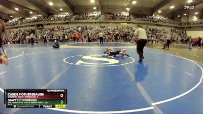 50 lbs Quarterfinal - Sawyer Edwards, Ste. Genevieve Youth Wrestling Club-AAA vs Casen Mothersbaugh, Windsor Youth Wrestling-A