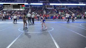 75 lbs Champ. Round 1 - Sanai Daniels, RSA Red Storm vs Kaylynn Dole, Norton Wrestling Club